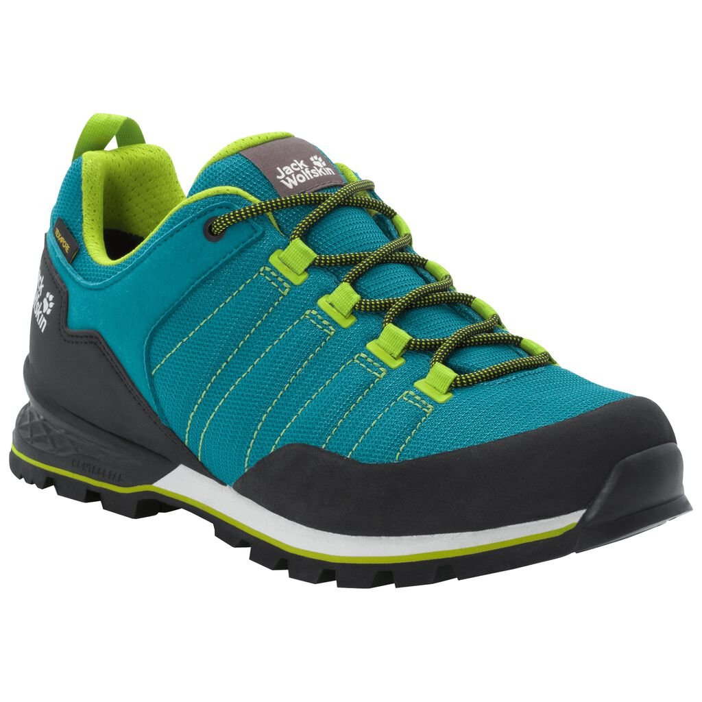 Jack Wolfskin SCRAMBLER LITE TEXAPORE LOW Férfi Túracipő Zöld/Világos Zöld - CJVOSN-013